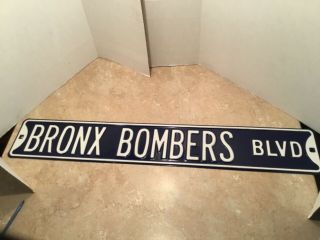 York Yankees Bronx Bombers Blvd Mlb Officially Licensed Steel Street Sign