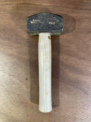 Vintage Brades 2.  1/2 Pound Lump Hammer Mallet 2