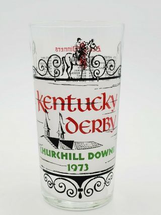 Vintage 1973 Kentucky Derby Churchill Downs Glass