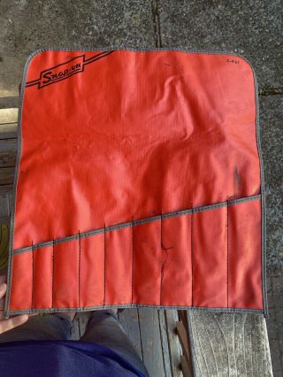 Snap On C92c Red Roll - Up Tool Storage Pouch Bag - No Tools - See Images