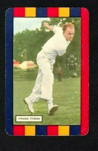 1 Swap Playing Card Coles Cricket Frank Tyson England Cricketer 1950s
