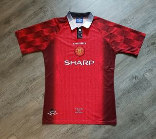 Vtg Manchester United 1996/1997/1998 Umbro Home Football Soccer Jersey Shirt L
