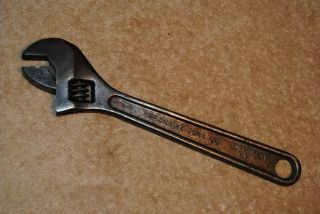 Vintage Crescent Tool Co.  12” Adjustable Wrench Jamestown Ny 11/16” Thick