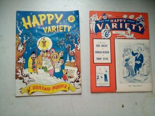 Happy Variety Magazines (2) Mellifont Press 1952 & 1954