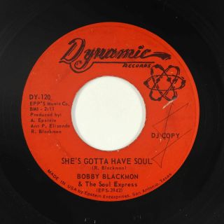 Northern Soul 45 - Bobby Blackmon - She 