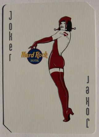 Joker Hard Rock Hotel Single Swap Playing Card