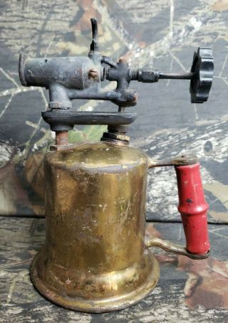 Vintage Antique Brass Blow Torch S