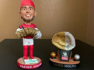 St.  Louis Cardinals Yadier Molina Gold Glove Platinum Glove Stadium Giveaway Set