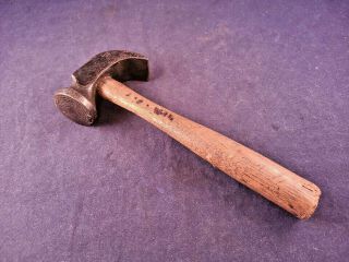 Antique Crispin Whitcher Boston Red Label No.  3 Cobblers Hammer Milled Face