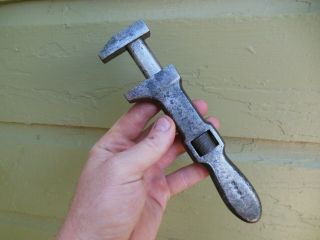Antique Billings & Spencer Adjustable Monkey Bicycle Wrench 7 " Long Pat 1879