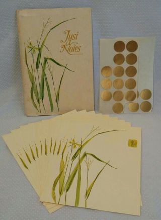 Vintage Current Stationery Just A Notes 10 Fold - Up Note Cards Dragonfly