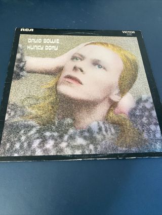 David Bowie Hunky Dory 12 " Vinyl Lp Record 1971 W/insert Victor Lsp4623 Vinyl