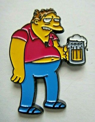 Simpsons " Barney Drinking " (sedisma 2000) Enamel Metal Pin -