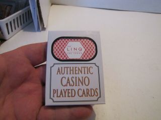The Linq Las Vegas Red Authentic Casino Played Cards 1 Full Deck