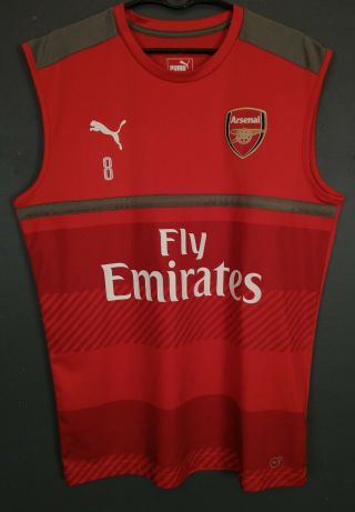 Issue Mens Fc Arsenal 2016/2017 Aaron Ramsey Soccer Football Shirt Jersey Size L
