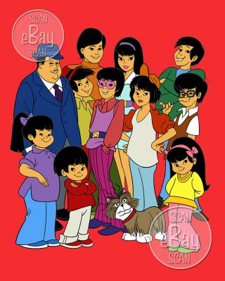 Rare Chan And The Chan Clan Cartoon Tv Photo Hanna Barbera Studios
