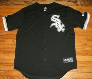 Vintage 90s Black Chicago White Sox Jersey Majestic Made In Usa Men 