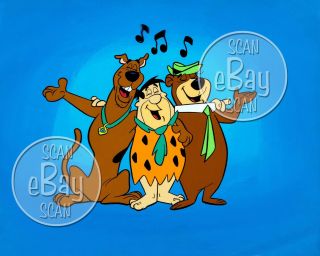Rare Scooby Doo Yogi Bear Flintstones Cartoon Tv Photo Hanna Barbera Studios