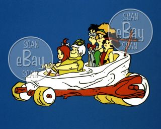 Rare Pebbles & Bamm Bamm Show Cartoon Tv Photo Hanna Barbera Studio Flintstones