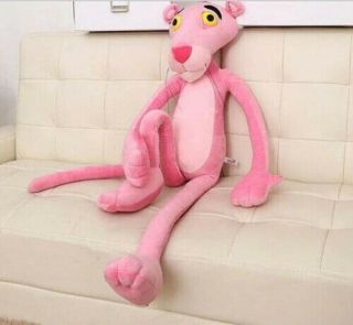 Pink Panther Cartoon Kids Plush Toy Stuffed Soft Animal Doll 40cm Cute Gift