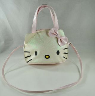 Hello Kitty Purse Handbag H & M Glitter Light Pink