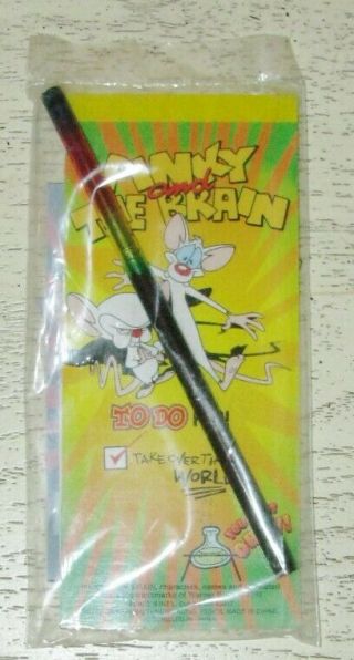 In Package Pinky And The Brain Notepad And Pencil 1997 Wendy 