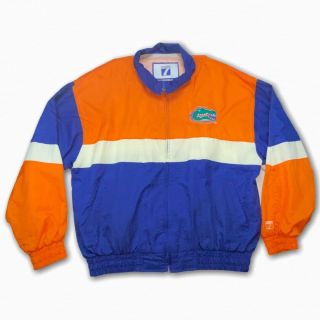 Florida Gators Logo 7 Windbreaker Nylon Jacket Xl Vintage 90s