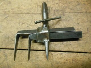 Vintage Wm Johnson Circle Washer Gasket Cutter Old Brace Tool
