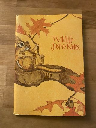 Vtg Current Wildlife Just - A - Notes Stationery Letters Self Sealing