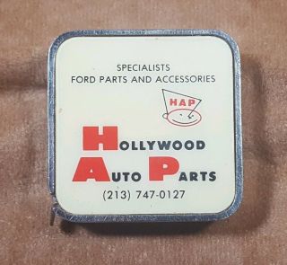 Vintage Hollywood Auto Parts Barlow Tape Measure