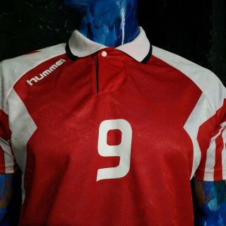 Denmark Style Jersey Home football shirt 1992 - 1993 Hummel Trikot Mens SIze S 2