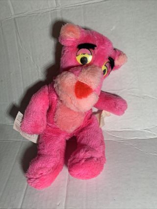 Vintage 1980 Pink Panther 11 " Plush Mighty Star Cat Doll -