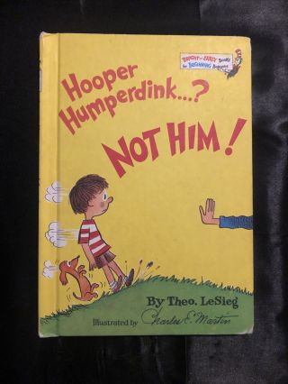 Vintage 1976 Dr.  Suess Book,  Hooper Humperdink.  ? Not Him Book Club Edition