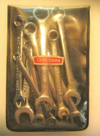 Vintage Craftsman 10 Piece Combination Ignition Wrench Set 9 - 43441
