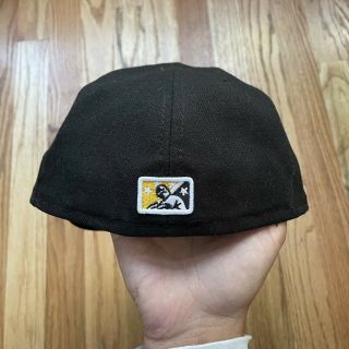 Men ' s Era 59 Fifty Salt Lake Bees Minor League Black Fitted Hat Cap Sz 7 1/4 2