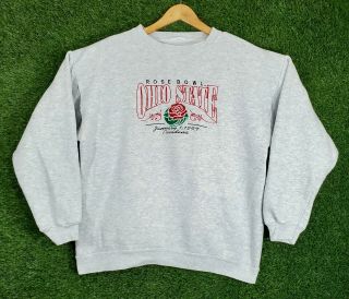 Vtg Ohio State Buckeyes Sweatshirt 1997 Rose Bowl Embroidered College Pullover