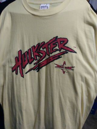 Vintage Hulkster Hulk Hogan Wcw Wrestling T - Shirt 90s Size Xl Tultex