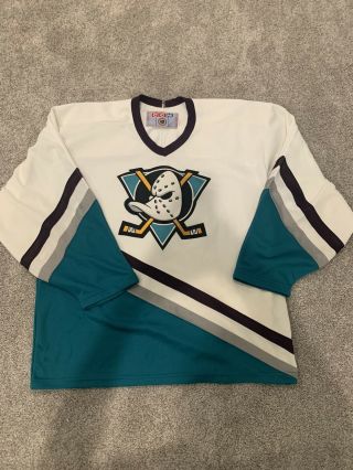 Vintage Ccm Anaheim Mighty Ducks 90 