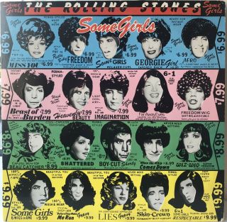 Rolling Stones Some Girls Us Lp Sterling 1st Press Uncensored Celeb Inner Sleeve