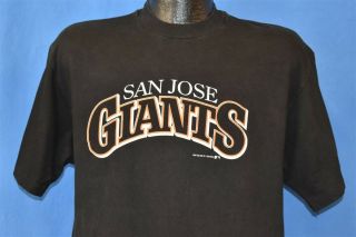 Vintage 80s San Jose Giants Minor League Milb San Francisco A T - Shirt Baseball L