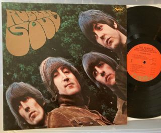 The Beatles - Rubber Soul - Us Capitol Orange Label Lp Vinyl Record Album Ex/vg,
