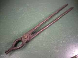 Old Vintage Tools Blacksmithing Fine Tongs Atha Made