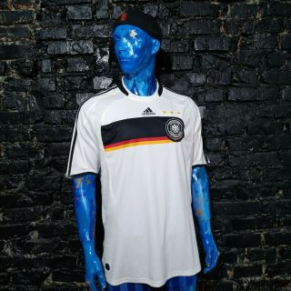 Germany Team Jersey Home Shirt 2008 - 2009 White Adidas 613200 Trikot Mens Xl
