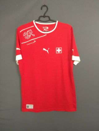 Switzerland Jersey 2011 2013 Home Large Shirt Soccer Football Puma Ig93