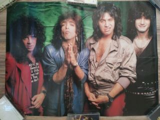 Rare Kiss / Ratt Poster 21x16 4 Page Poster Stephen Pearcy / Eric Carr / 80s