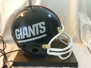 Vintage Nfl 1970s York Giants Full Size Football Helmet Lamp Light Riddell?