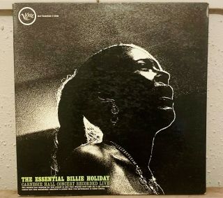 Billie Holiday - The Essential Carnegie Hall Concert Lp Verve Records V - 8410