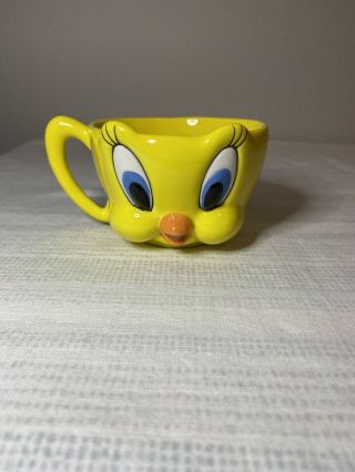 1997 Rare Vintage Tweety Ceramic Mug Looney Tunes Warner Bros