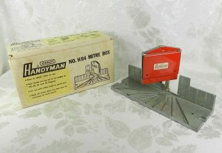 Vtg Stanley Miter Box H114 Handyman Mitre Box All Metal Box
