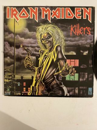 Iron Maiden - Killers - 1981 Vinyl Record Lp St - 12141 (vg)
